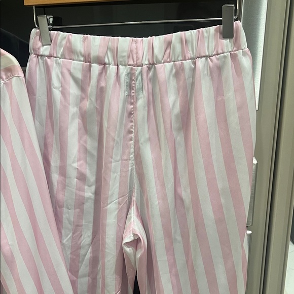 PLUSH: Pink & White Stripped Long Sleeve & Pant Pajama Set - Picture 10 of 12